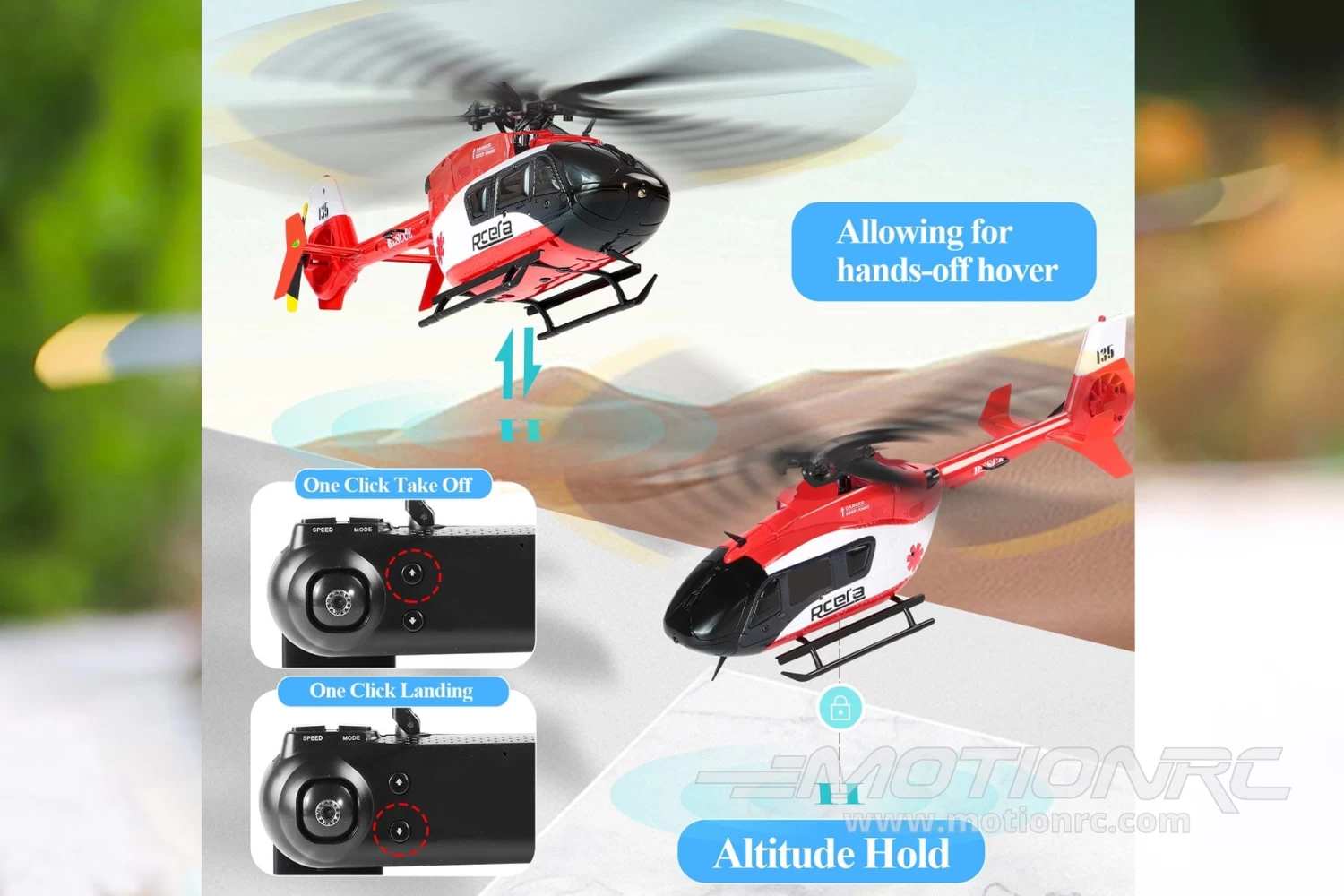 RotorScale EC135 100 Size Gyro Stabilized Helicopter - RTF - Image 6