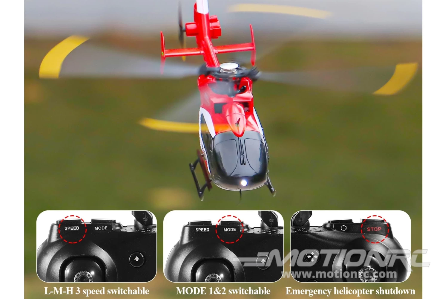 RotorScale EC135 100 Size Gyro Stabilized Helicopter - RTF - Image 4