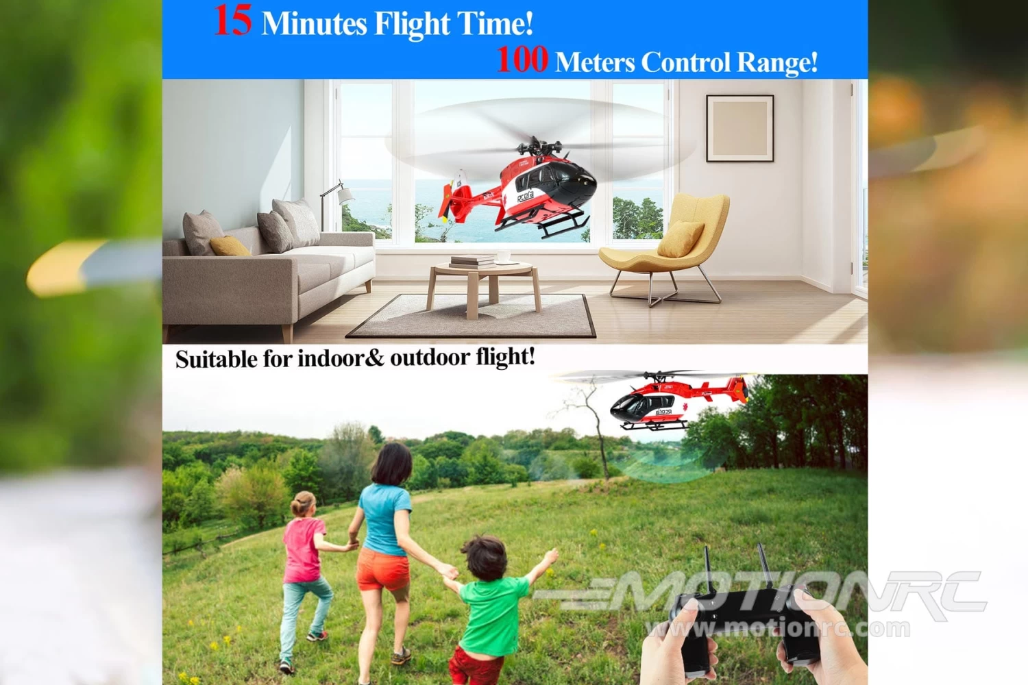 RotorScale EC135 100 Size Gyro Stabilized Helicopter - RTF - Image 5