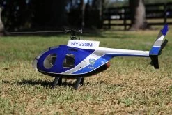 RotorScale MD500E Police Blue 450 Size Helicopter - PNP