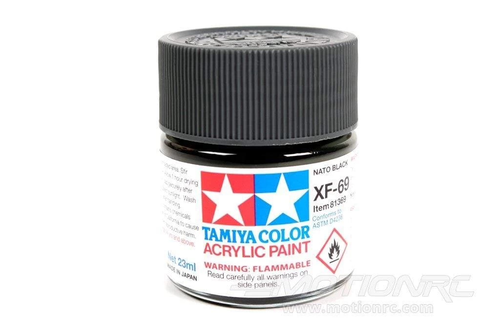 Tamiya Acrylic XF-69 NATO Black 23ml Bottle - Image 2