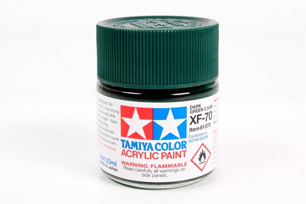 Tamiya Acrylic XF-70 Dark Green 23ml Bottle
