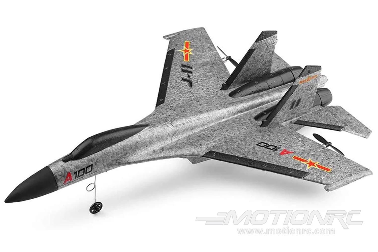 XK A100-G SU-27 Grey With Gyro 340mm (13.3") Wingspan - RTF - Image 4