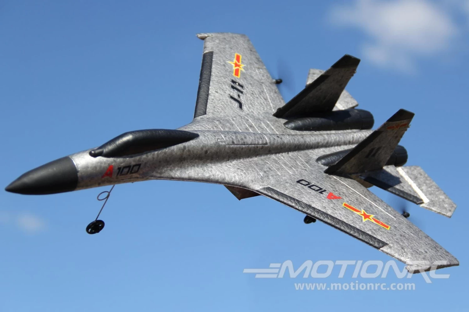 XK A100-G SU-27 Grey With Gyro 340mm (13.3") Wingspan - RTF - Image 2