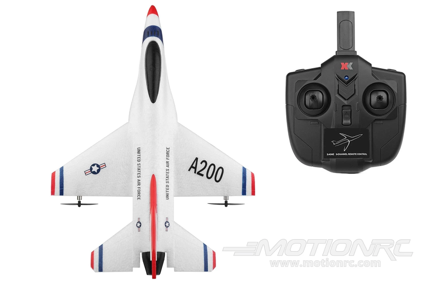 XK A200 F-16 With Gyro 290mm (11.4") Wingspan - RTF - Image 7
